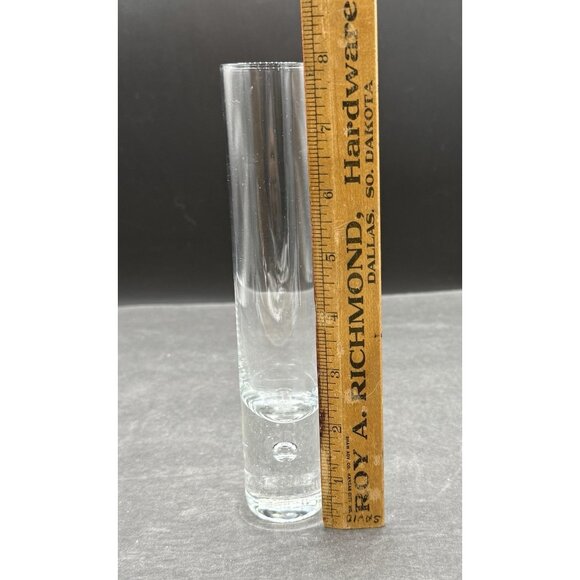 Vintage Swedish Bergdala Glasbruk Scandinavian Glass Vase Air Bubble Base - Picture 7 of 9